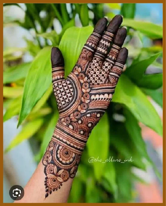 Rajputana Inspired Royal Front Hand Mehndi Design